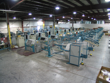 Computerized extrusion and twisting line at Polysteel
